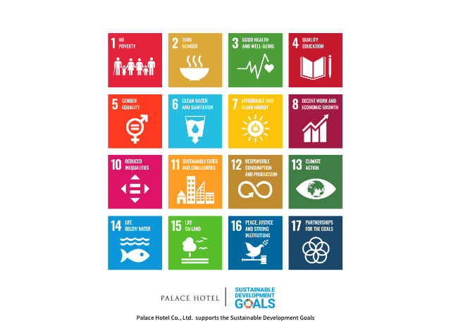 Palace Hotel Tokyo Sustainability Concept SDGs Icons H2