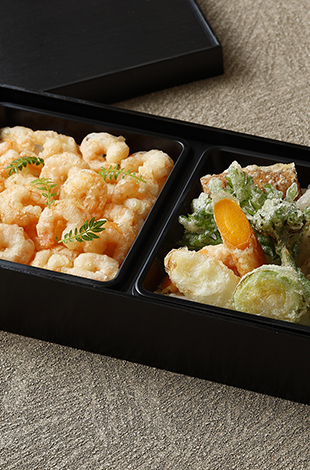 Palace Hotel Tokyo Takeout Tatsumi Winter 2021 Shiba Shrimp and Seasonal Vegetable Tempura H2