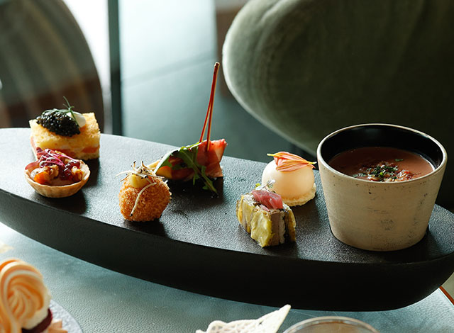 Palace Hotel Tokyo - The Palace Lounge - Autumn 2024 - Afternoon Tea Stones - Savories