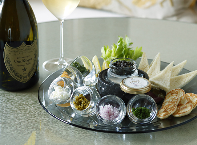 Palace Hotel Tokyo The Palace Lounge Winter 2021 Dom Perignon with Caviar H2